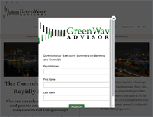 Tablet Screenshot of greenwaveadvisors.com